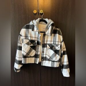 Sherpa Lined Plaid Shacket